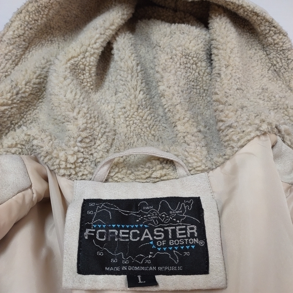 Forecaster of Boston Coat Women's Beige Tan Quilted Coat Size L - Picture 9 of 10